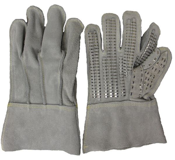 Steel Reinforced Split Leather Glove