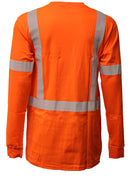 FR Knit Long Sleeve Shirt w/ Reflective Striping