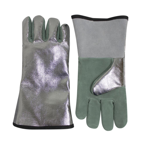 18" Aluminized CARBON/KEVLAR® Glove w/Leather Palm