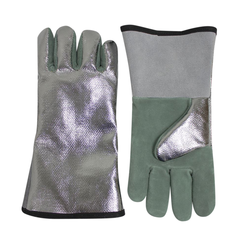 14" Aluminized CARBON/KEVLAR® Glove w/Leather Palm