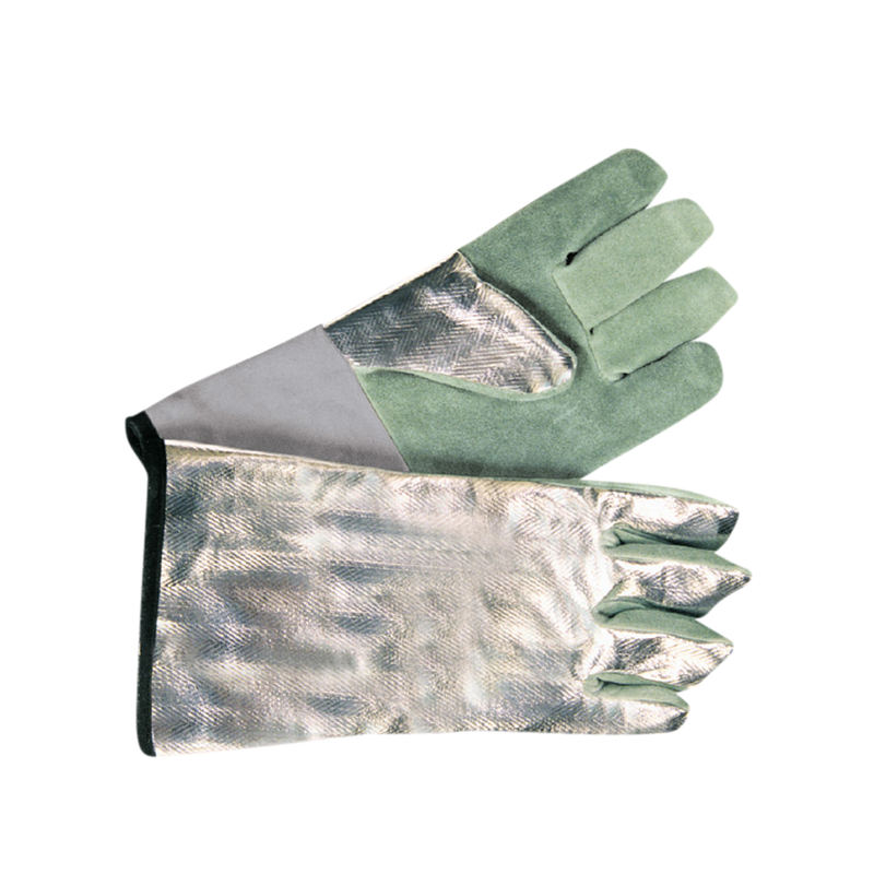 14" Aluminized Rayon Glove w/Leather Palm