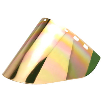 Green/Gold polycarbonate face shield