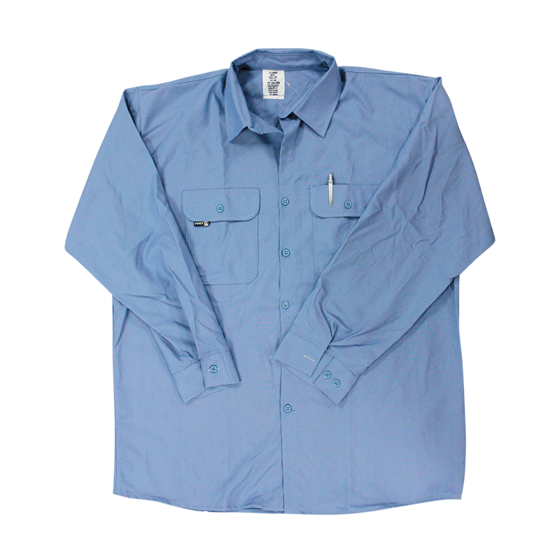 Medium Blue VINEX® Shirt - Button Front