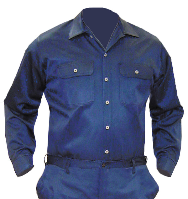 Navy Blue VINEX® Shirt - Button Front