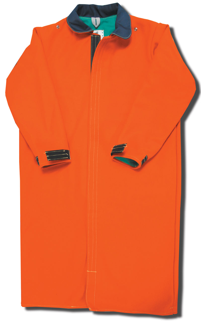 Orange Zirpro Wool 50" Coat
