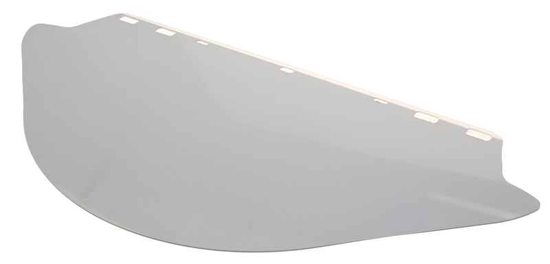 Aluminized heat reflective face shield, hard hat, and bracket